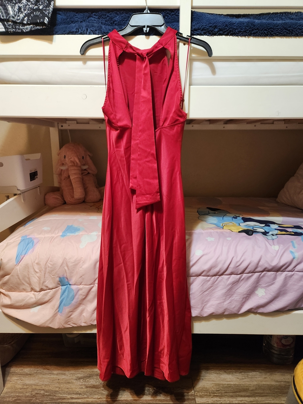 Vici Collection - Hollyn Satin Halter Midi Dress - Picture 3 of 5